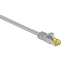 Goobay RJ45 CAT 7 S/FTP CU 15m Grey - High-Speed Networking Cable for Ultimate Performance